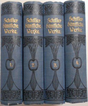 Schillers sämtliche Werke in zwölf Bänden in vier Büchern
